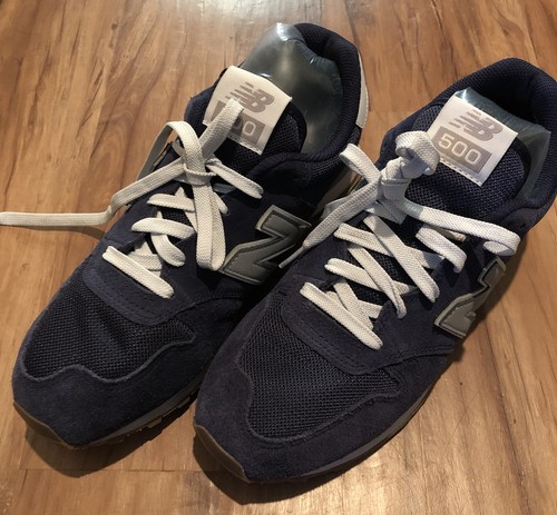 New Balance 500 Blue Classic Trainer 