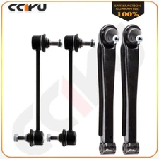 4pcs Suspension Rear Lower Control Arms + Sway Bar Links For 2001 2002-2006 Kia