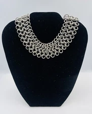 David Yurman Sterling Silver & 18k Gold Atlas Chainmail Necklace