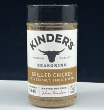Kinder's Grilled Chicken Garlic Herbs Sea Salt Seasoning Gluten Free Shipping