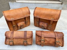 Motorrad Satteltasche Kombi 4 Taschen Leder S...