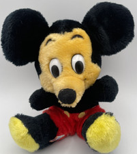 Vintage 9" MICKEY MOUSE Plush Stuffed Animal Toy Walt Disney Made in Korea