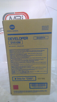 Genuine Konica Minolta BizHub C500 Magenta Developer DV510M, 0201