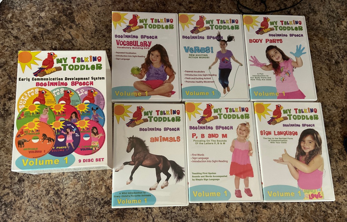 My Talking Toddler Beginning Speech Development System 9 DVD Set