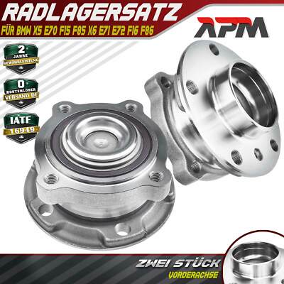 2x Radnabe Radlager Vorne L+R mit ABS-Sensor für BMW X5 E70 F15 F85 X6 E71 F16