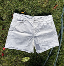 NWOT MADEWELL White Cutoff Shorts Womens Size 32, 99 cotton -