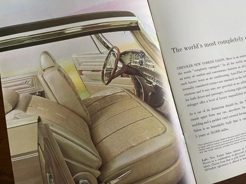 Vintage Original Chrysler New Yorker Salon Photo by Cecil Beaton Sales Brochure - Picture 3 of 6