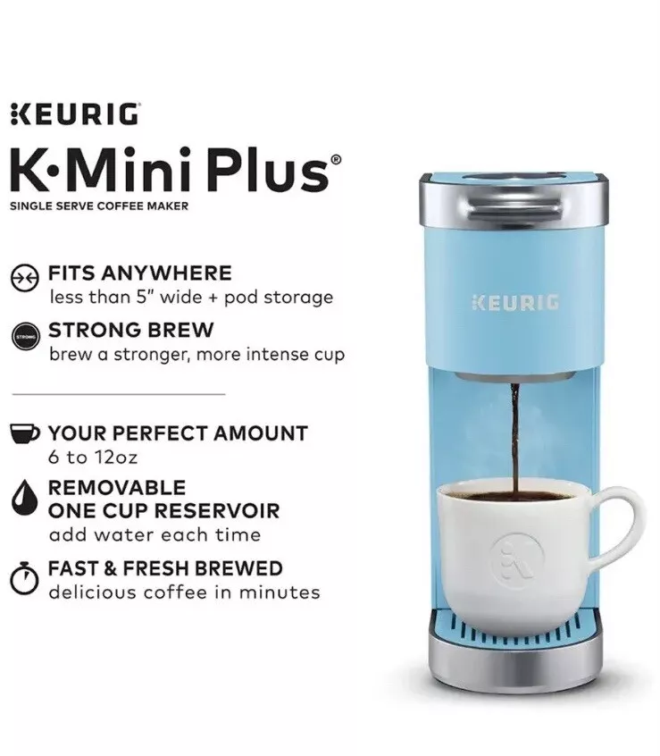 Keurig K-Mini Plus Single Coffee Maker - Cool Aqua