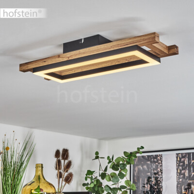 LuFun LED Holz Deckenleuchten,dünne Flache Moderne