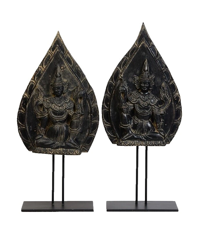 黑色雕刻亚洲古董