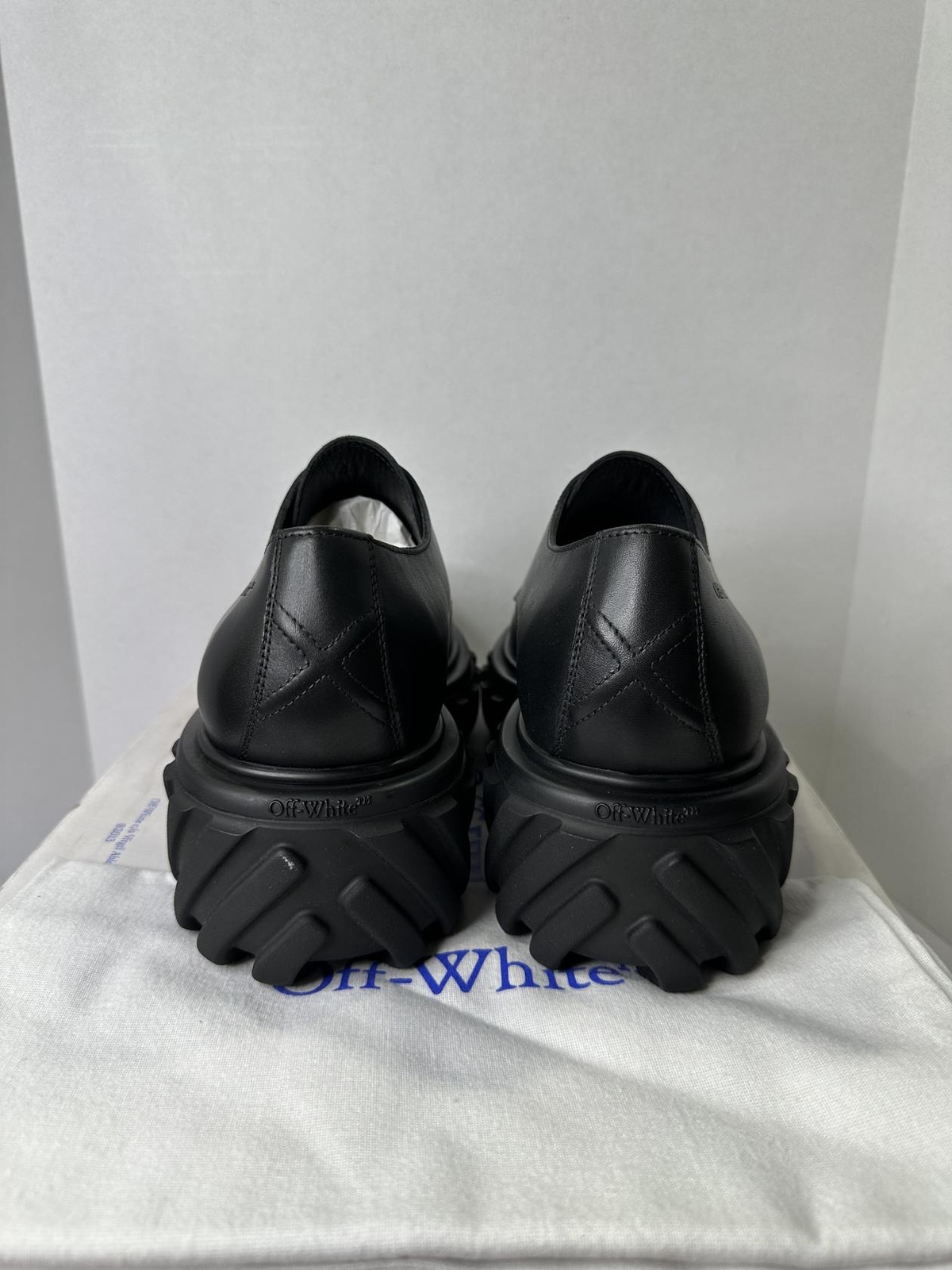 SAOLA Scarpe Off White Uomo Esplorazione Derby Suola Lug EU 44 US 11