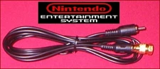 6Ft RCA Video Cable & GOLD RF Coax TV Adapter for the Nintendo NES System NEW