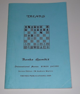 Trends In Benko Gambit von Byron Jacobs 1989 Taschenbuch Schachbuch