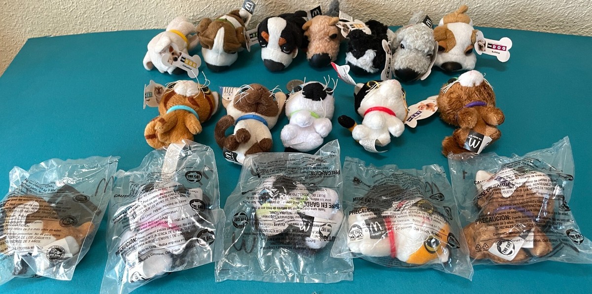 THE DOG Artist Collection マクドナルド ぬいぐるみ The Dog Plush, Mcdonalds Happy Meal 2005 the Dog Plushies Artlist