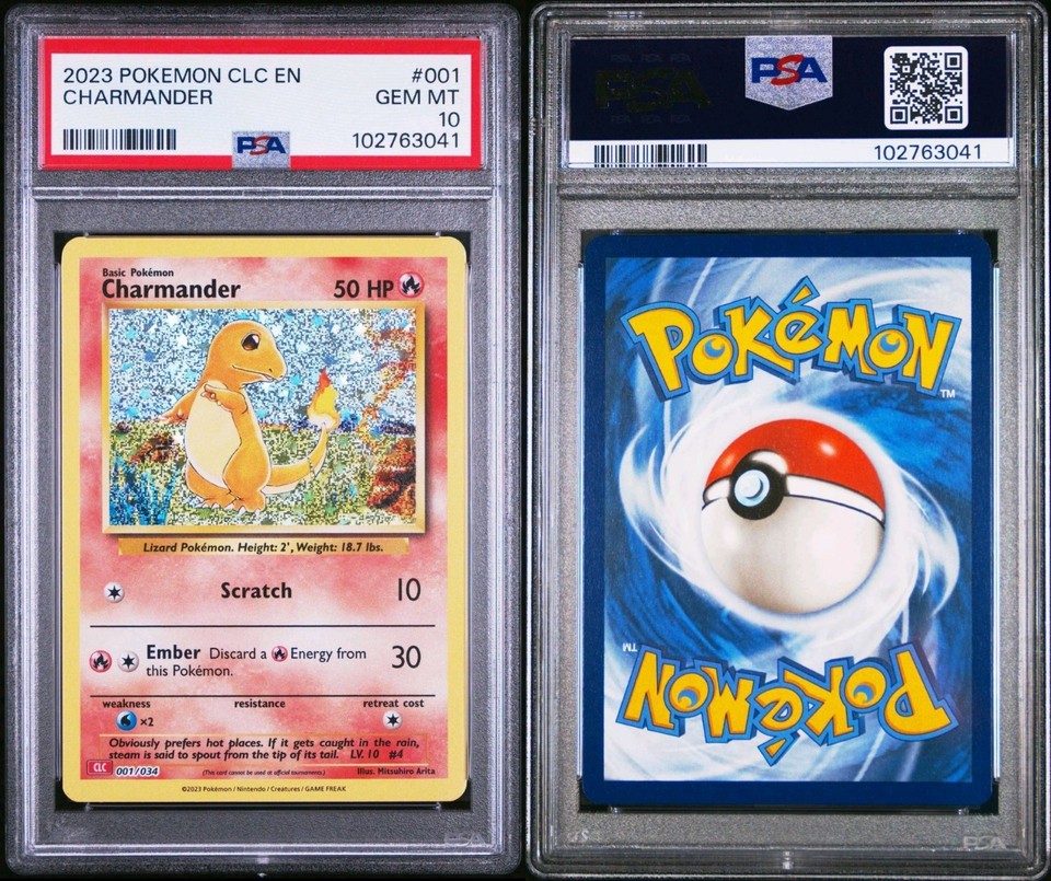 Charmander 001/034 CLC Classic Collection Charizard Deck Holo Pokémon 2023 NM - Foto 11