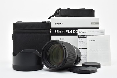 SIGMA 85mm F/1.4 DG HSM Art Lens for Canon EF From JAPAN *Almost Unused* #5153