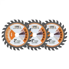 3pcs Circular Saw Blade 3''/75mm TCT Carbide Wood Cutting Disc Cut-off Wheel