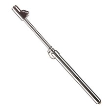 Tire Pressure Gauge, Straight-On Foot Dual Head Chucks Auto Service Gage, Heavy