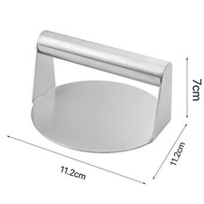 Stainless Steel Burger Press 5.51 Inch round Burger Smasher Heavy-Duty Smash