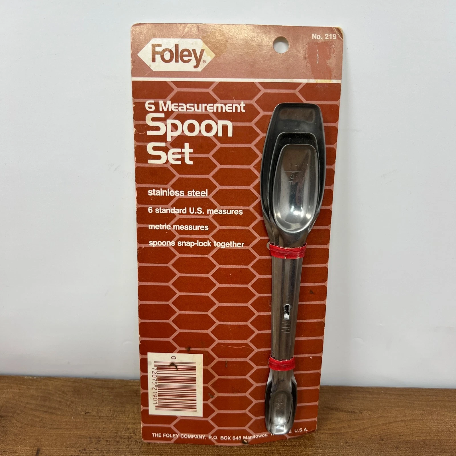 Vintage Foley Long Handled Stainless Steel Measuring Spoon Set NOS Dead Stock
Opens in a new window