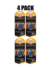 Arm & Hammer Gearhead AH7000V V-Twin Vent Air Freshener New Car Scent - 4 Pack