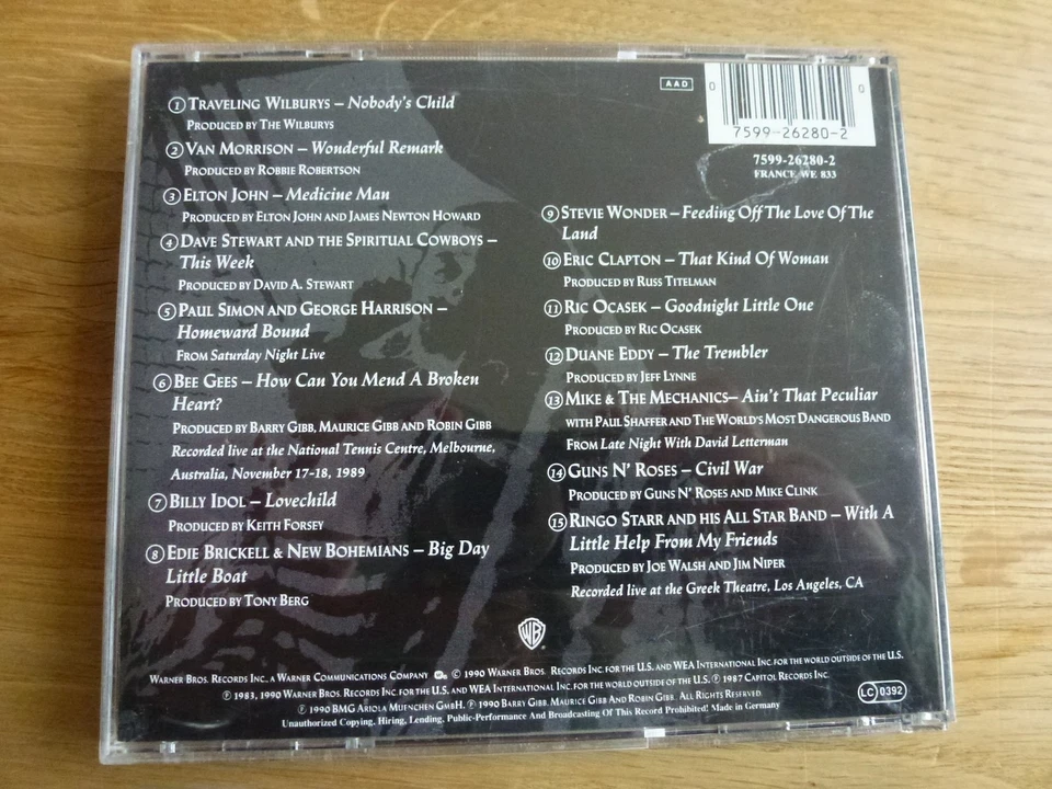 Various – Nobody's Child ⭐ CD 1990 - Harrison; Clapton; Guns'n Roses... - Bild 2 von 3