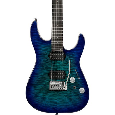Charvel ProMod Plus Dinky DK24 HH 2PT E QM Electric Guitar  Chlorine Burst