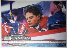 Cole Caufield 2025-26 Upper Deck Series 1 UD Canvas #C-13 Canadiens