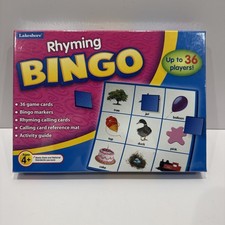 Lakeshore Rhyming Bingo Game, Ages 4  Up, JJ313 - Brand New Sealed In Box