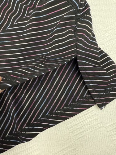 Catherines Plus Black Striped 3/4 Sleeve Top Tunic Blouse 4X 30/32W - Picture 6 of 14