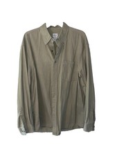 Vintage Y2K Calvin Klein Jeans Khakis Button Down Shirt Size L