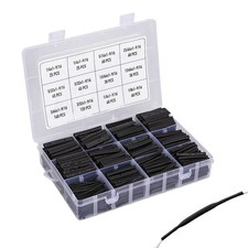 720 PCS Heat Shrink Tubing Kit, Tubes Wire Wrap, Ratio 2:1, black