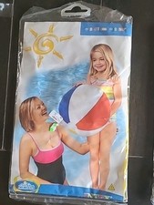 Intex Wet Set Inflatable Vinyl Pool Beach Ball 20" New Sealed 2006 Multicolored