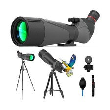 Gosky 20-60x85 Spotting Scope with Full Size Tripod, Phone Adapter and Cleani...