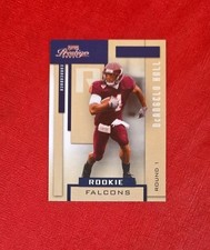 2004 Playoff Prestige #157 DeAngelo Hall Atlanta Falcons Rookie NFL Card NM-MT+. rookie card picture