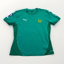 Puma teamFinal Soccer Jersey Mens L B.K. Olympic Malmö Green 2023-24 Kit