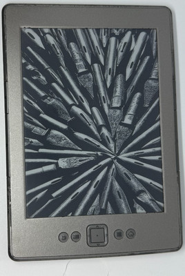 Amazon Kindle 4th Gen Silver D01100 Wi-Fi 6'' eReader Tested Working