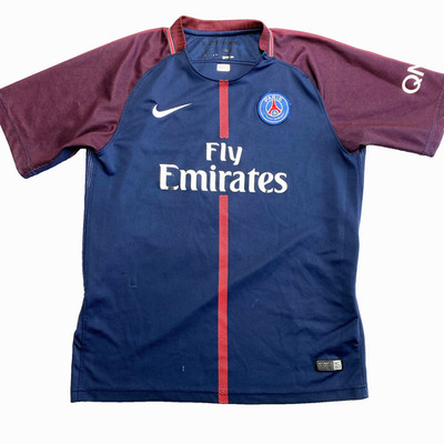 Paris Saint German Nike Fly Emirates Mens XS Blue Short Sleeve Cavani #9