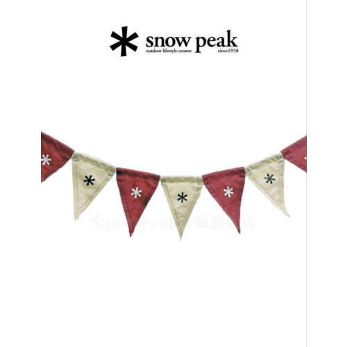 Snow Peak - Snow peak ガーランド　カーキ＆アイボリー　UG-441 フラッグガーランド カーキ&アイボリー snow peak（スノーピーク