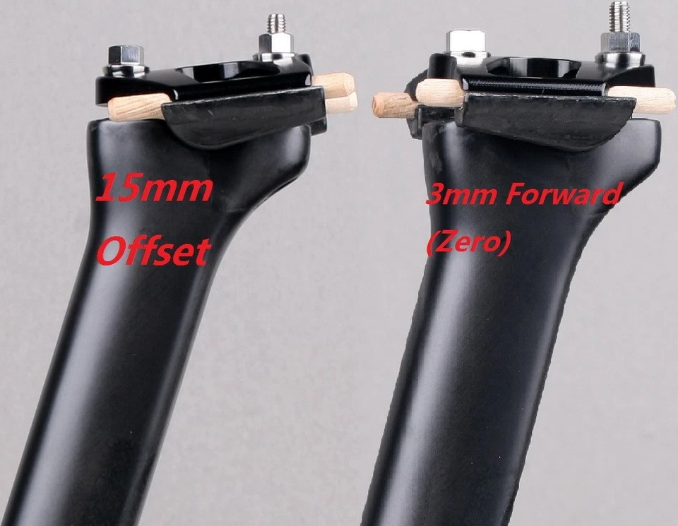 Tija de sillín HY Carbon+TI Aero para Scott Foil 2016~2022 Addict Gravel 2020~2026 118 g Foto 2 de 4