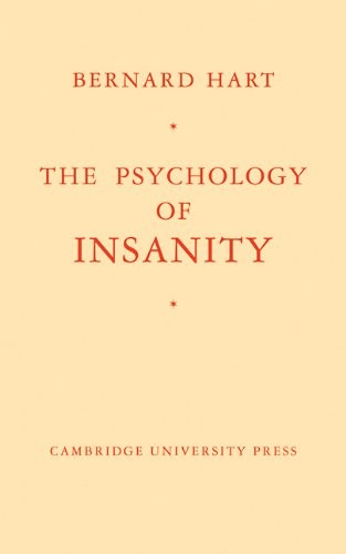 The Psychology of Insanity.by Hart  New 9780521114691 Fast Free Shipping<|