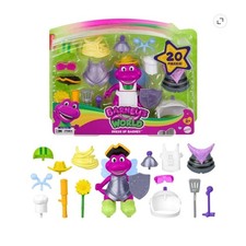 Barney's World Dress Up Barney Figure 20-Piece Play Set Mattel Fisher-Price NEW