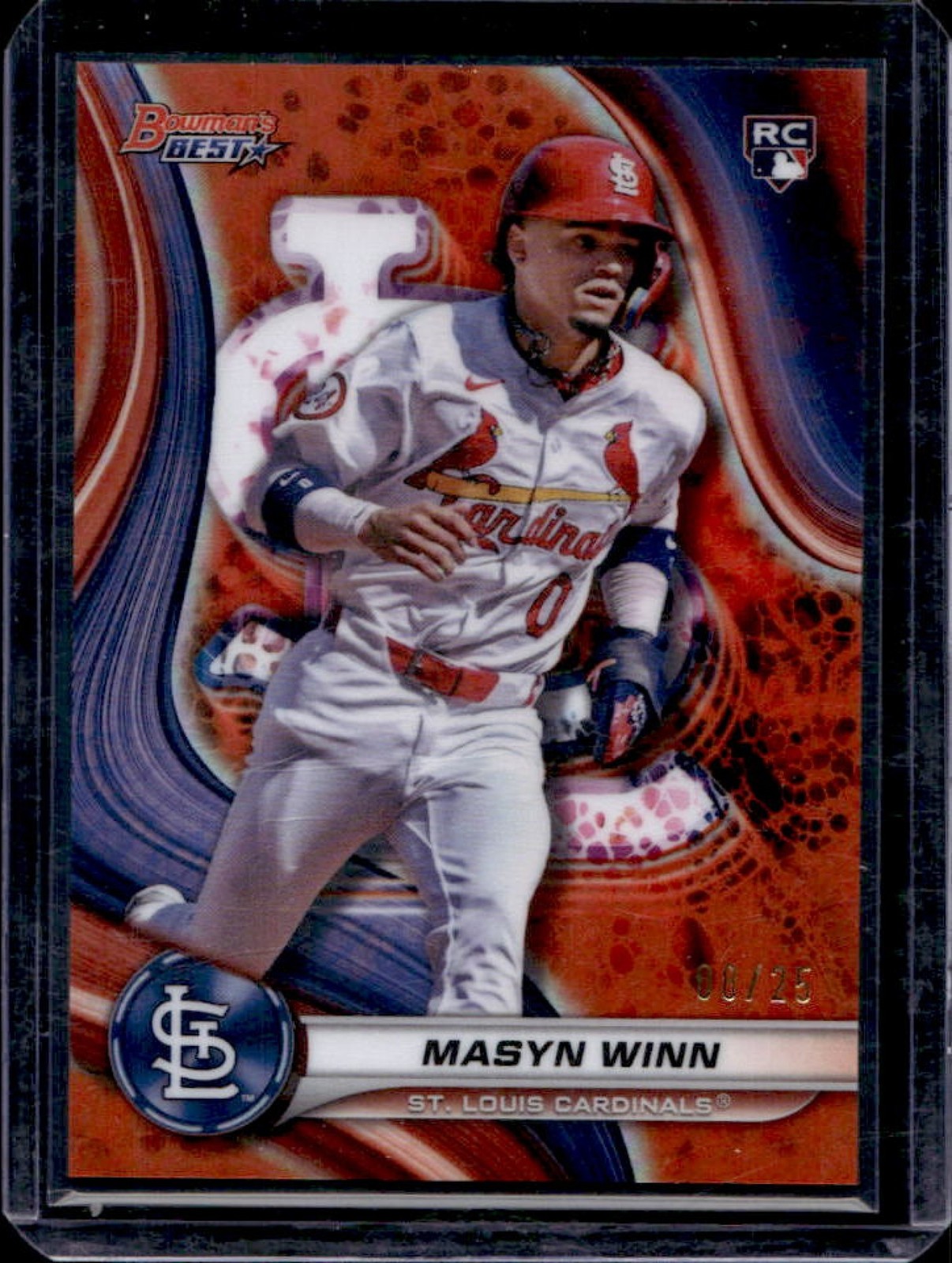 2024 Bowman's Best Masyn Winn RC Orange Refractor Rookie #/25 Cardinals