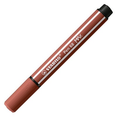 Premium felt-tip pen with chisel tip STABILO Pen 68 MAX Single Pen   sienna (75)