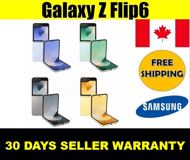 Samsung Galaxy Z Flip6 5G 6.7" Display Unlocked - Very Good *Small Imperfection*