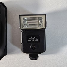 Minolta Auto 128 Flash Tested Working With Case