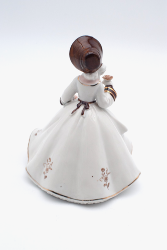 Dresden Porcelain Figurine of a Woman in brown hat - Picture 3 of 9