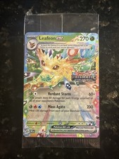 Leafeon Ex 006/131 Prismatic Evolutions Stamped Promo Sealed Pokemon TCG