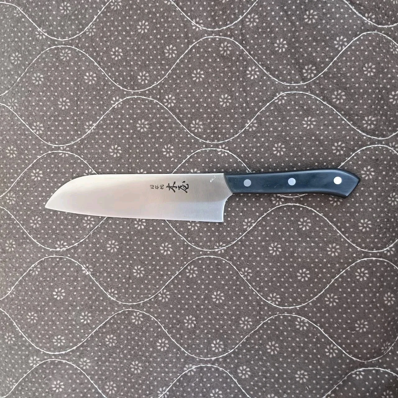 Kiya Santoku AP03A2 Stainless Steel Japanese Chef's Kitchen Knife 300 mm.