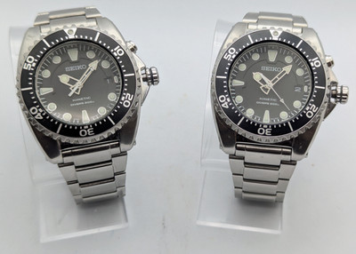 Pair Seiko Prospex SKA371P1 Black BFK Kinetic Divers 200M | New Capacitors
